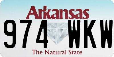 AR license plate 974WKW
