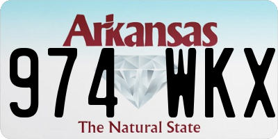 AR license plate 974WKX