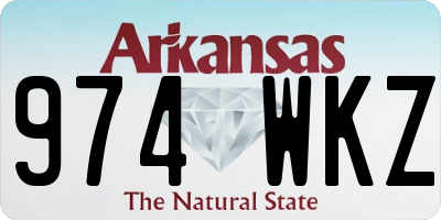 AR license plate 974WKZ