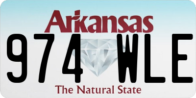 AR license plate 974WLE