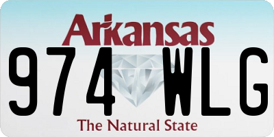AR license plate 974WLG