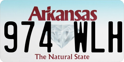 AR license plate 974WLH