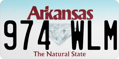 AR license plate 974WLM