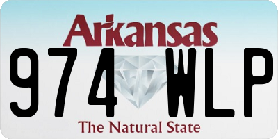 AR license plate 974WLP