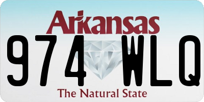 AR license plate 974WLQ