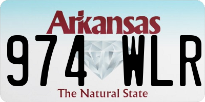 AR license plate 974WLR