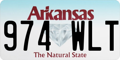 AR license plate 974WLT