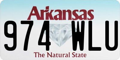 AR license plate 974WLU