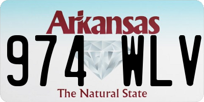 AR license plate 974WLV