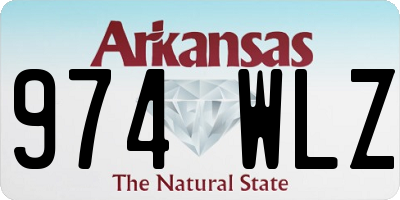 AR license plate 974WLZ
