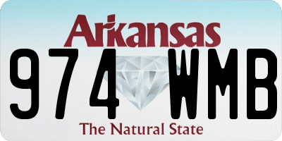 AR license plate 974WMB