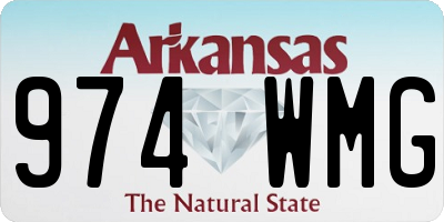 AR license plate 974WMG