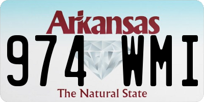 AR license plate 974WMI