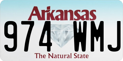 AR license plate 974WMJ