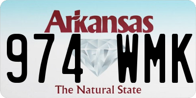 AR license plate 974WMK