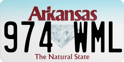 AR license plate 974WML