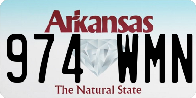 AR license plate 974WMN