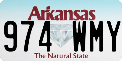AR license plate 974WMY