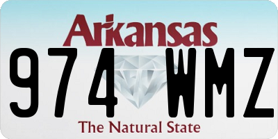AR license plate 974WMZ