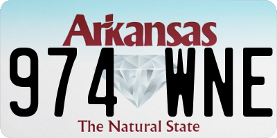 AR license plate 974WNE