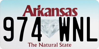 AR license plate 974WNL