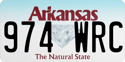 AR license plate 974WRC