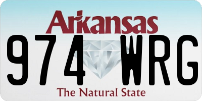 AR license plate 974WRG