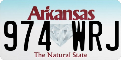 AR license plate 974WRJ