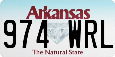 AR license plate 974WRL