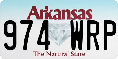 AR license plate 974WRP