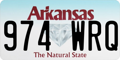 AR license plate 974WRQ