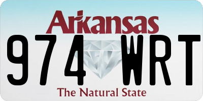 AR license plate 974WRT