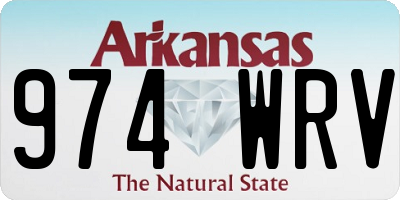 AR license plate 974WRV