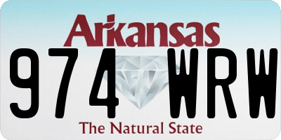 AR license plate 974WRW