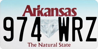 AR license plate 974WRZ