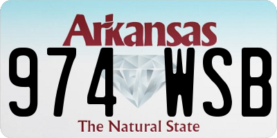 AR license plate 974WSB