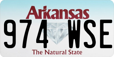 AR license plate 974WSE