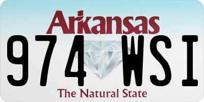 AR license plate 974WSI