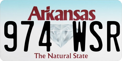 AR license plate 974WSR