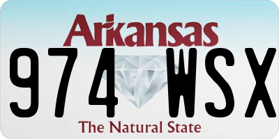 AR license plate 974WSX