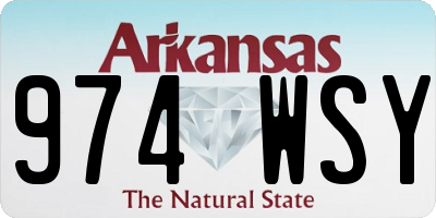 AR license plate 974WSY