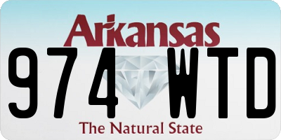 AR license plate 974WTD