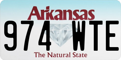 AR license plate 974WTE