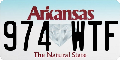 AR license plate 974WTF