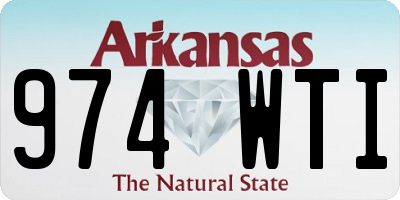 AR license plate 974WTI