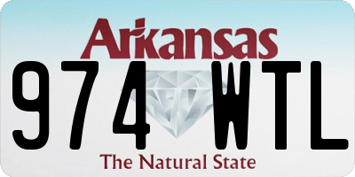 AR license plate 974WTL