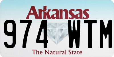 AR license plate 974WTM