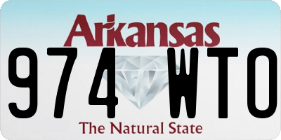 AR license plate 974WTO