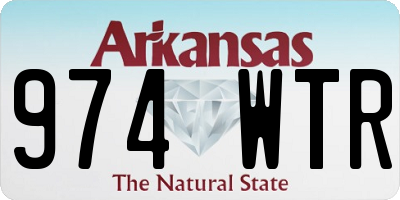 AR license plate 974WTR