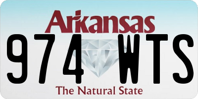 AR license plate 974WTS